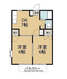 リバティーシーマI【2階】の間取り