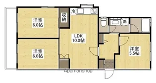 パールハイツ川西【301号室】の間取り