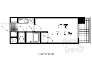 サンシティ四条西洞院【406号室】の間取り