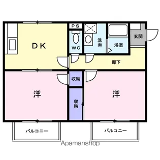 プレ・パルク岩崎Ⅲ【2階】の間取り