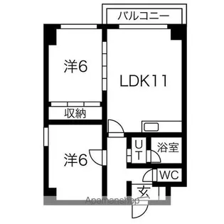 マンションえむず【2階】の間取り