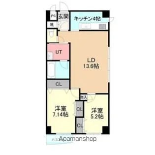 恒志堂手稲ビルⅡ【5階】の間取り