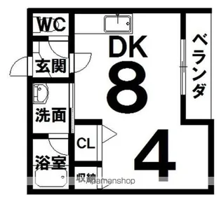 アペルト2・7【B号室】の間取り