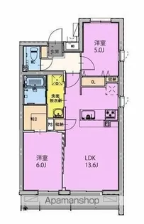 GRAND NINE南宮崎【3階】の間取り