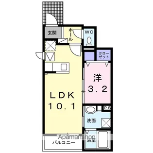 トイロアラヤ【1階】の間取り