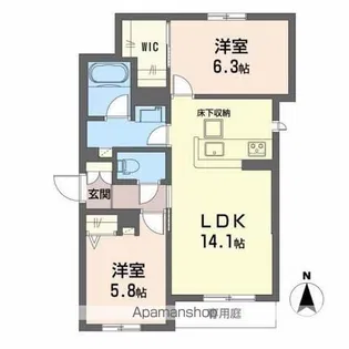 すばるレフィアンス【3階】の間取り