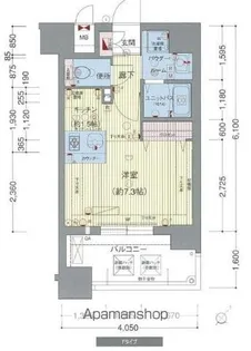 プレサンス名古屋STATIONビジュ【13階】の間取り