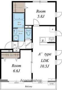 リブリ・緑ヶ丘Ⅰ【1階】の間取り