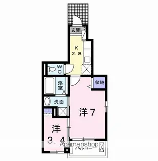 PROUD22並木【1階】の間取り