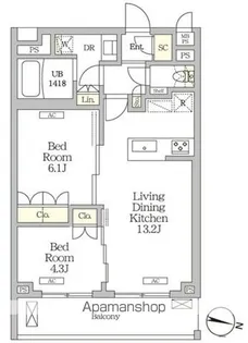 ミレーネ滝野川【4階】の間取り