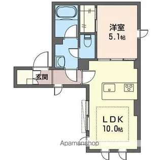 クオリスタ【301号室】の間取り