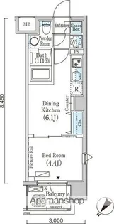 フルハウス赤羽【12階】の間取り