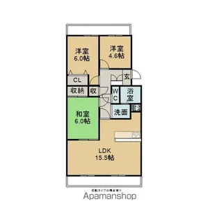 セルサス・コロク【4階】の間取り