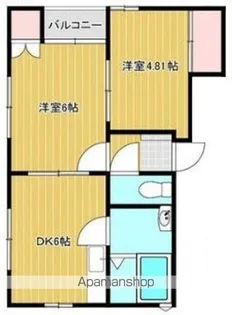コーポTOM・C【201号室】の間取り