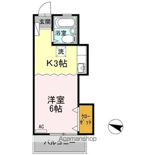 ピュアハイツ生野【4階】の間取り