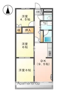 アムール【3階】の間取り
