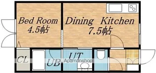 パオス神山【203号室】の間取り