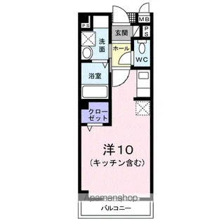 アロマ・フォーレⅢ【206号室】の間取り