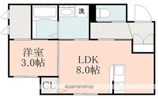 HKレジデンス嘉島NORTH【2階】の間取り