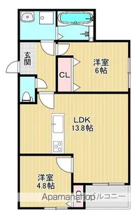 リアノーラ 平野WEST【3階】の間取り