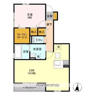 フォレステージ D【1階】の間取り