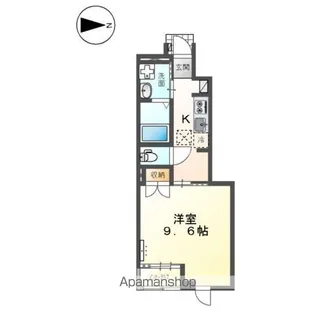 ヴェルジェⅩ【102号室】の間取り