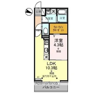 アーサー【2階】の間取り