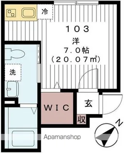 リヴェール柏【1階】の間取り