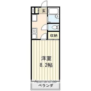 福島県郡山市安積町日出山字一本松【アパート】の間取り