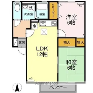 リヴェールSACHI【1階】の間取り