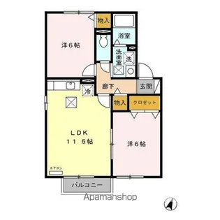 グリーンテリア 第10【1階】の間取り