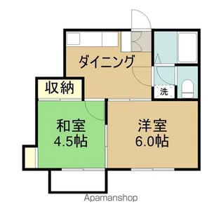 第二・第三トキワハイム【3-202号室】の間取り