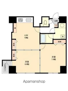 イーストン榴岡【10階】の間取り