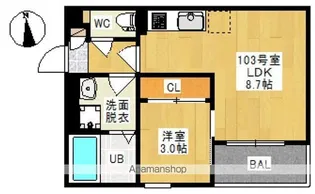 REGALEST 平井(レガリスト ヒライ)【103号室号室】の間取り