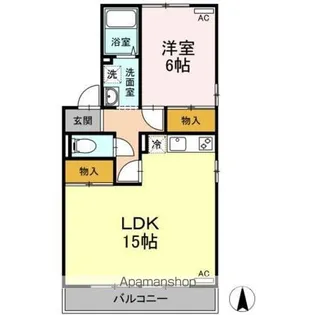 セントラルヴィレッジ桑原 C棟【2階】の間取り