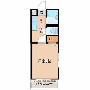 ブラッサム【4階】の間取り