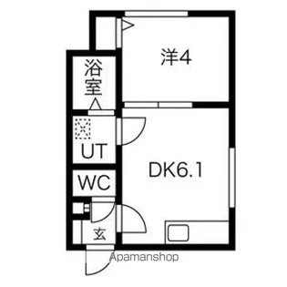 リリーベル琴似【3階】の間取り