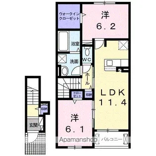 ハウス AIAI【2階】の間取り