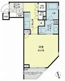 ベルファース新橋【2階】の間取り