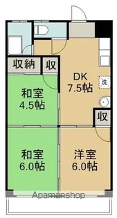 伊藤コーポ【4階】の間取り