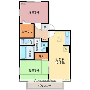 ファミーユ天正寺【2階】の間取り