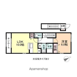 ミューA【2階】の間取り