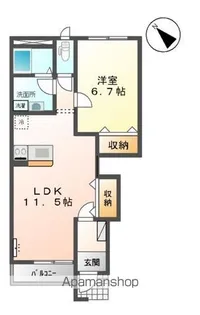 ルミエールⅠ【1階】の間取り