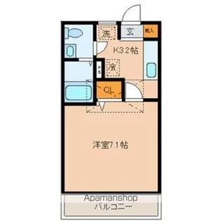 ハウゼ曰佐【203号室号室】の間取り