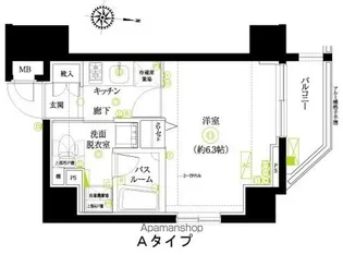 ZOOM浜松町【2階】の間取り