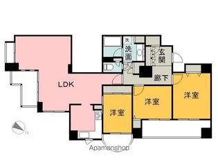ACITYタワーズイースト【19階】の間取り