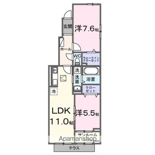 「仮称」シエルクラス古川【1階】の間取り
