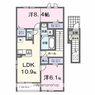 エトワール・イリゼ A【2階】の間取り