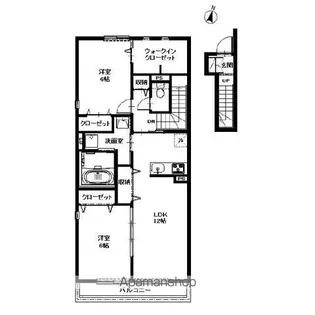 コンフォール片坪【2階】の間取り