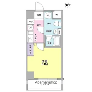 メインステージ白金高輪駅前【2階】の間取り